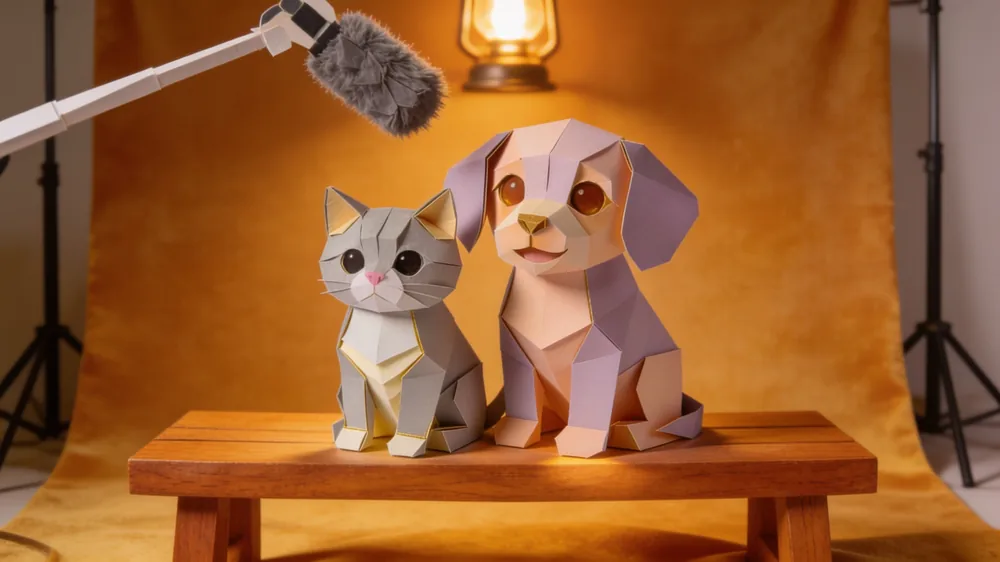 Mira and Tov on the studio bench