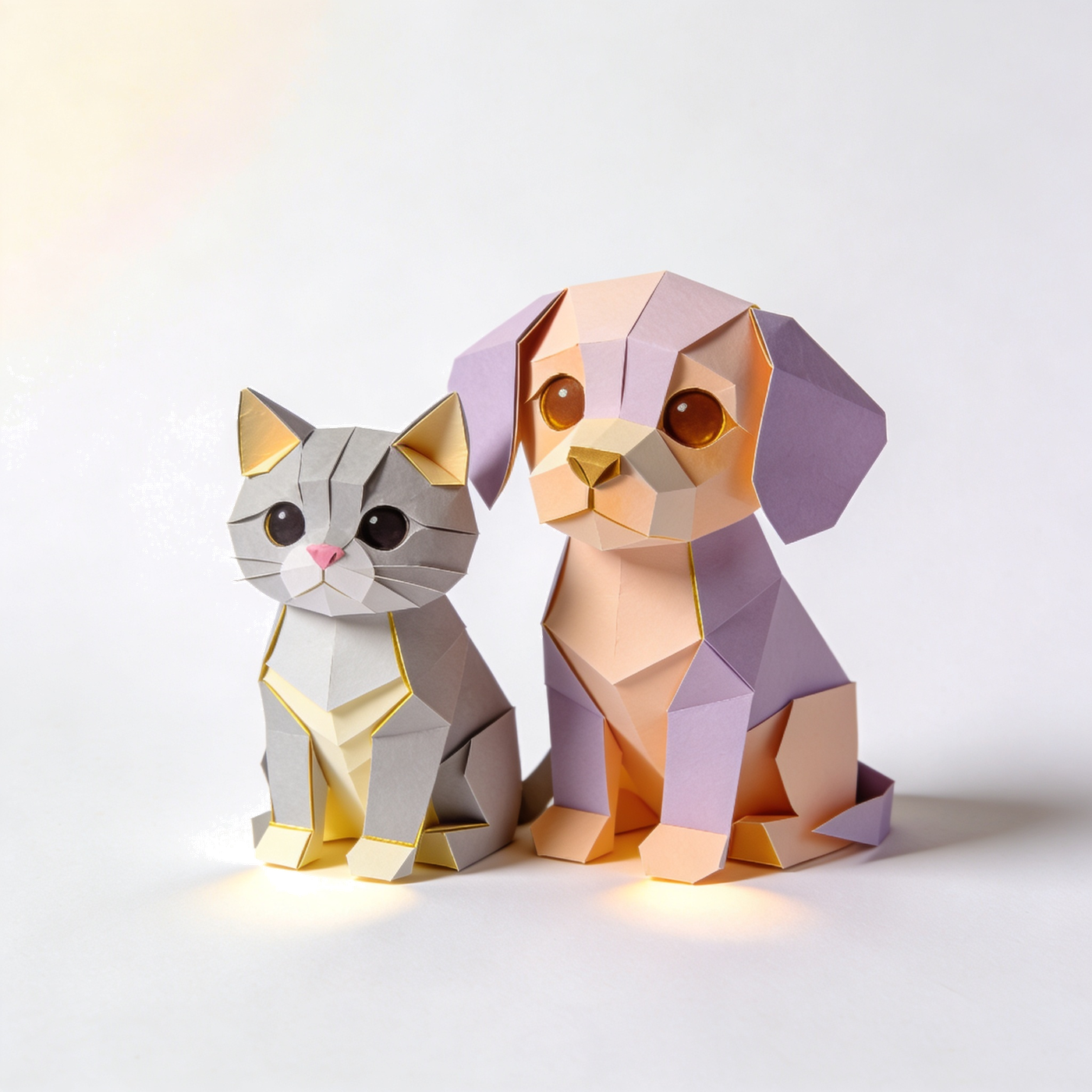 Mira and Tov, paper-cutout witnesses